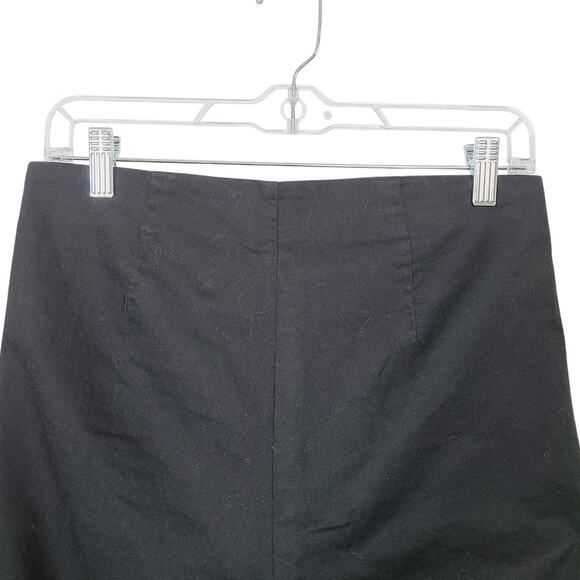 Divided by H&M Pants Womens 8 Black Embroidered Red Rose - Picture 4 of 6